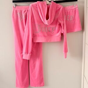 Juicy Couture Three Piece Velour Set